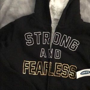 Fleece lined zip up hoodie